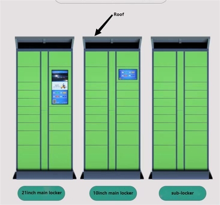 10inchスクリーンおよび別のサイズのドアが付いているH1980mmの屋外のスマートな電気ロッカー