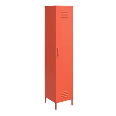 調節可能なフィートが付いているオレンジH1700単一の金属のロッカーの収納キャビネットの平らなパッキング