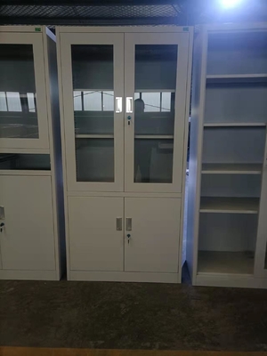 ガラス ドアによって冷間圧延される鋼鉄ファイルの食器棚の貯蔵のオフィス用家具
